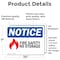 Signmission Fire Safety No Storage Sign, Vinyl Decal, 10in W x 7in L, 2PK OS-2PACK-NS-D-710-L-12655 - alternate 3